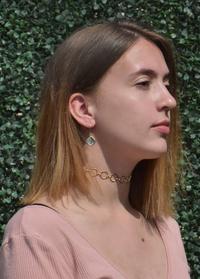 CELESTE SOLO ABALONE SHELL EARRINGS WHOLESALE