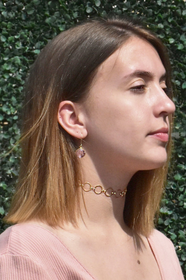 CELESTE SOLO ROSE PINK EARRINGS WHOLESALE
