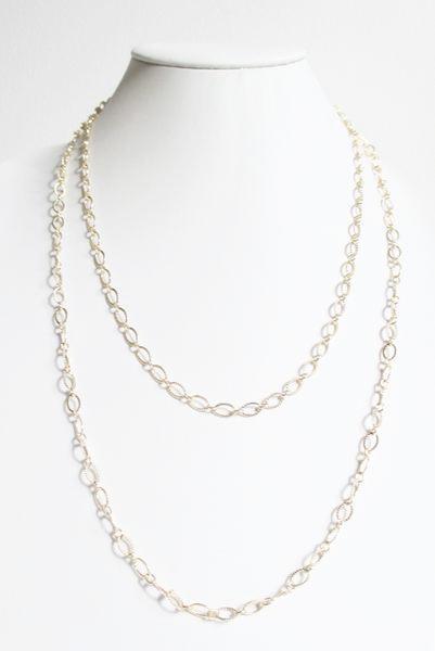 SL CLASSIC CABLE DOUBLE TIERED LONG NECKLACE WHOLESALE 1