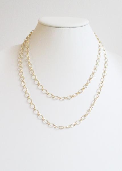 CLASSIC CABLE DOUBLE TIER MID LENGTH NECKLACE