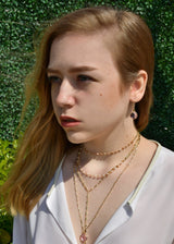 MG ARIANNA CHOKER Y NECKLACE PINK OPAL WHOLESALE 1